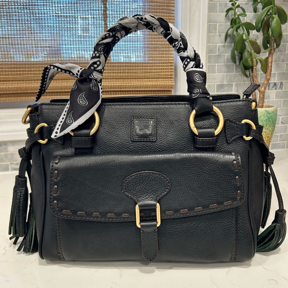 SOLD Dooney & Bourke Black Leather Satchel